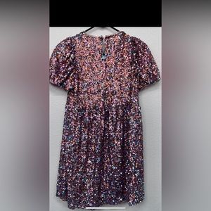 Zara Girls Sequin dress - new